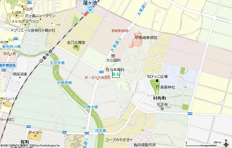 増田眼鏡店佐々木コンタクト付近の地図